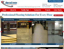 Tablet Screenshot of decocreteinc.com